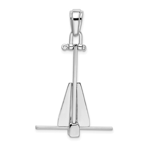 Sterling silver rhodium plated - silver, rhodium-plated