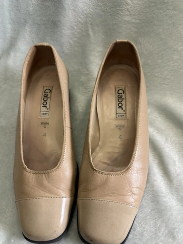 Gabor beige block - heel, shoes