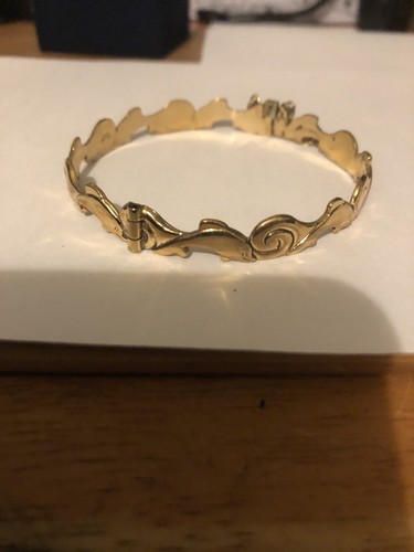 9ct rolled gold dolphin - gold,
