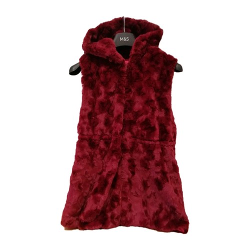 Ladies long faux fur - ladies, waistcoat