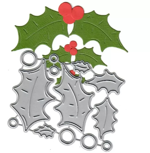 Holly leaves metal cutting - holly,