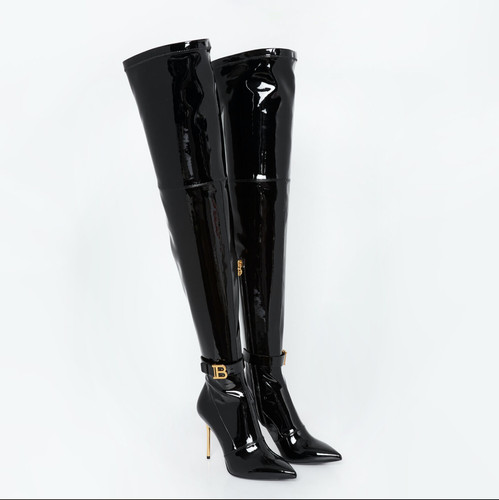 Balmain raven patent - balmain, leather