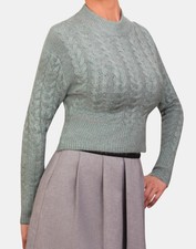 Zara Womens Jumper Cable Knit Cropped Ladies Top Various Colours