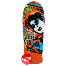 Vision Skateboard Deck Gonz Modern Concave Orange 10" x 30.25" Old School