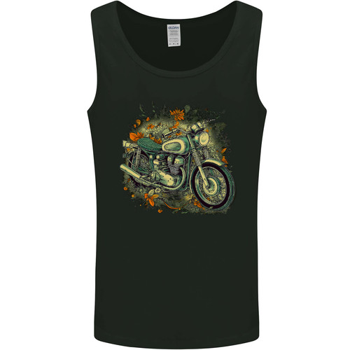 Old motorbike retro - an, biker