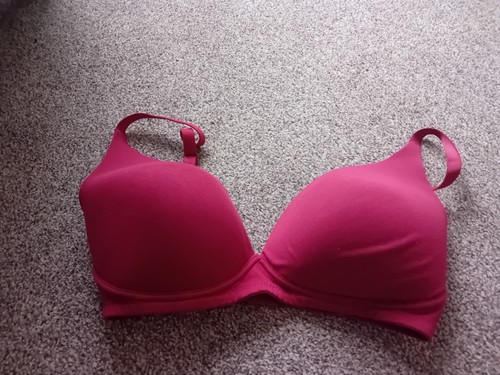 Dark cranberry bra - cranberry,