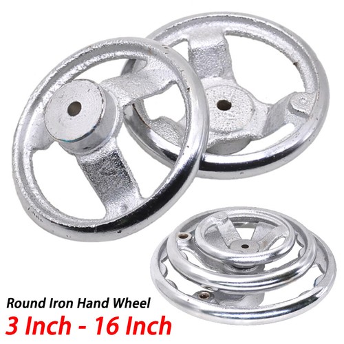 Round iron hand wheel - 3",