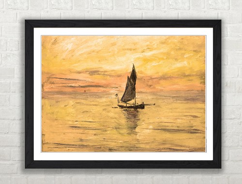 Claude monet sailing - sailing, boat