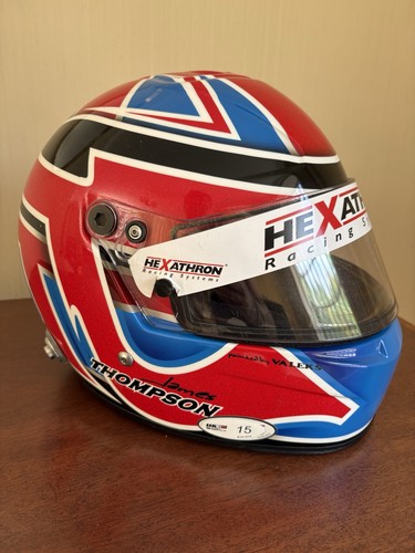 James thompsons race helmet - james,