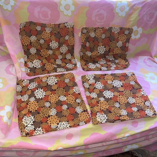 Vtg set homemade throw - set,