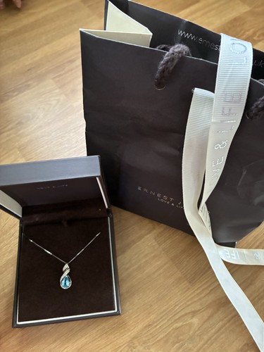 9ct white gold blue - 9ct,