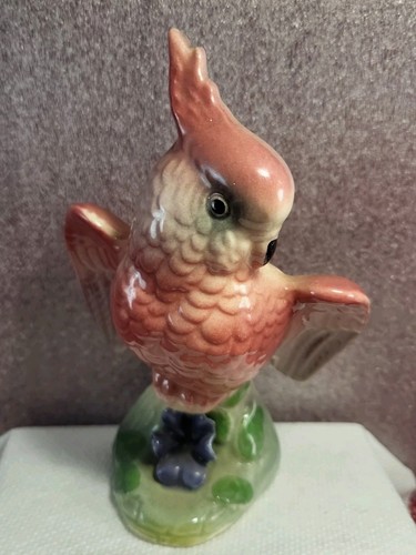 1940 ceramic parrot - 1940's-50's,