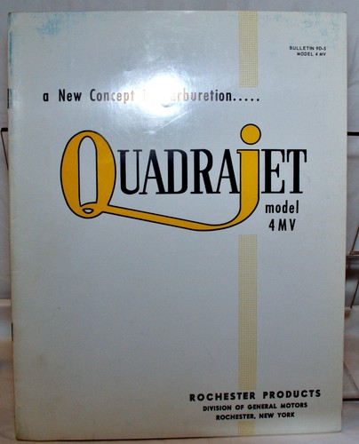 Rochester carburetor quadrajet - rochester,