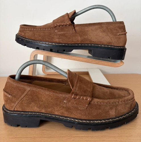 Zara men loafers brown - zara,