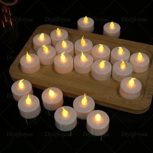 48pcs flameless led tea lights - 48pcs,