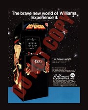 1980 Williams Defender Video Arcade Game Flyer Art 8x10 Photo