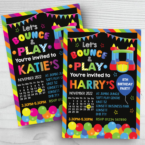 Personalised kids bouncy - personalised,