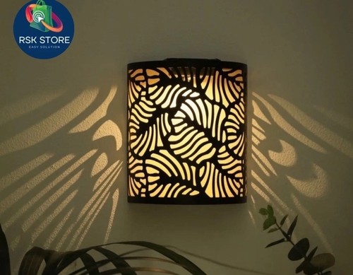 New tropical leaf wall - new, lamp