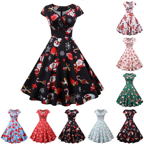 Lady christmas print swing - swing, v