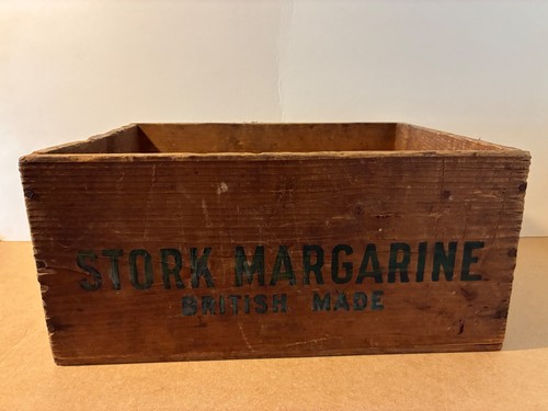 Vintage stork margarine wooden - stork,