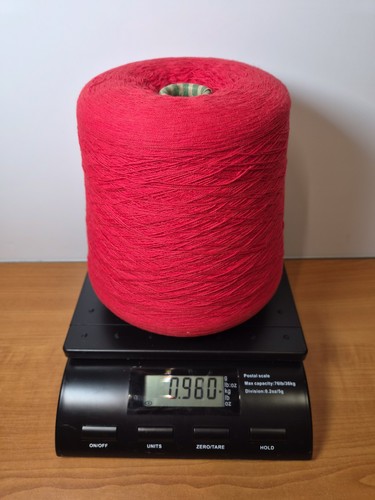Red fine machine - fine, yarn