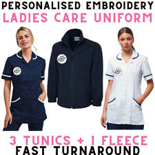 Embroidered Healthcare uniform bundle Personalised, tunic, fleece, YOUR LOGO