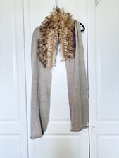 Blue Harbour Knitted Cotton Blend Pullover, Stone Size L