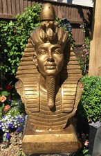 Tutankhamun KING Tut Bust Sculpture Statue LARGE 60 CM TALL 14 kilo stunning