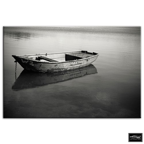 Mirror calm lake sunset - mirror,
