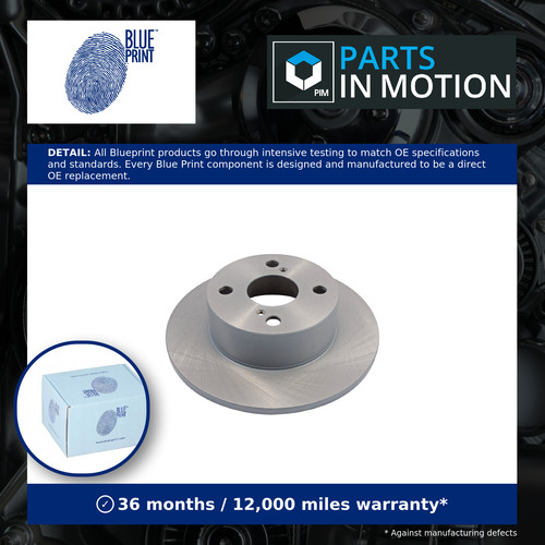 Brake discs pair solid fits - solid,