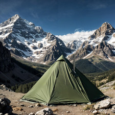 Camping Hot Tent with Wood