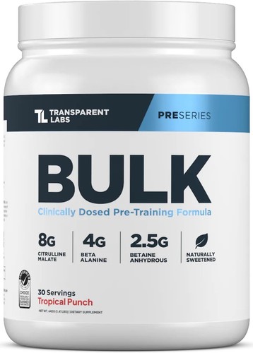 Transparent labs bulk pre - transparent,