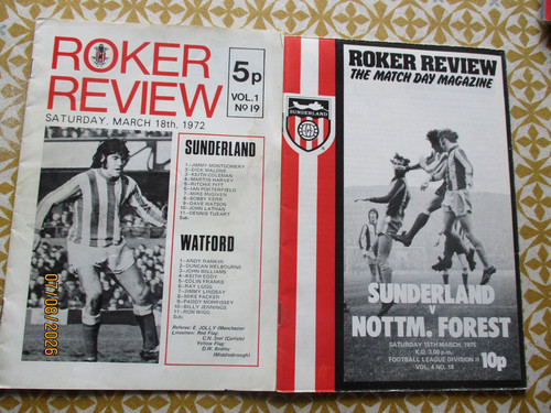 Sunderland afc programmes - 2,