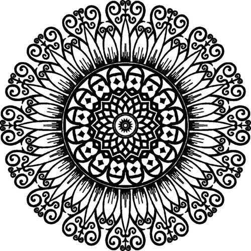 Celtic flower unmounted - 'celtic,
