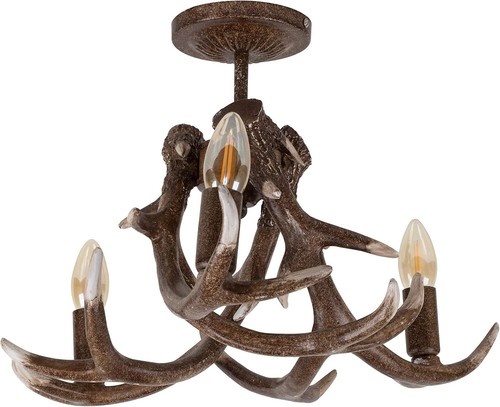 Rustic antler way ceiling - 3,