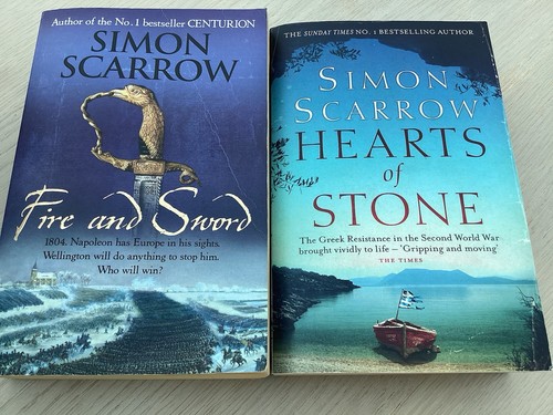 Two simon scarrow books fire - two,