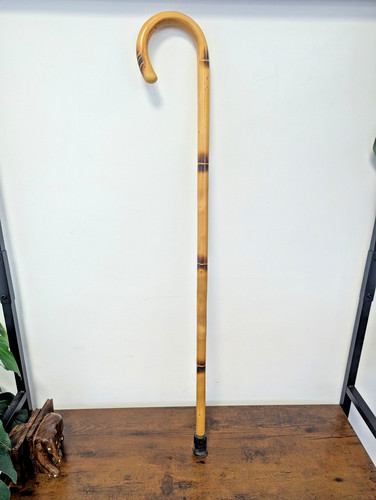 Vintage wooden walking stick - vintage,