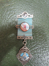 Masonic Silver & Enamel Medal Excelsior Lodge CIX Northern Ireland c.1951