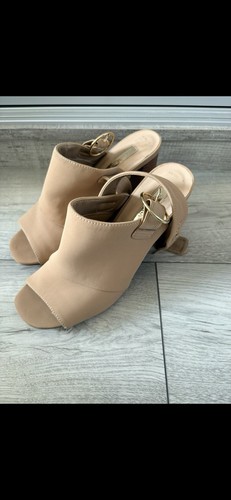 Primark tan nude peep toe - primark,