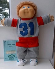 1985 Cabbage Patch Kids Boy Doll Unfilled Official Adoption Papers CPK Head 3 P