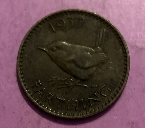 Farthing wren 1937 - farthing, uk