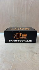 NWT Sole Mate Safety Boots – Black – Steel Toe– With Box - Size 9UK