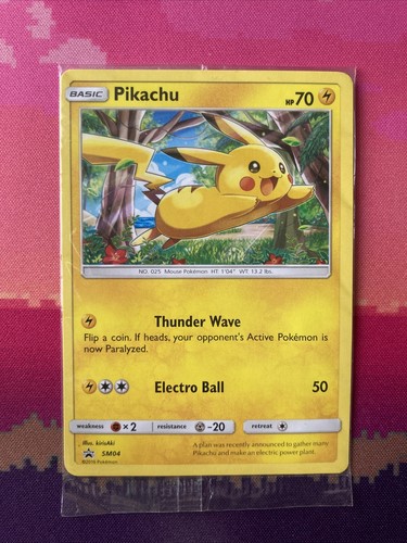 Pokemon card pikachu sm04 - pikachu,