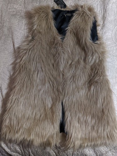 Venxi faux leather vest - faux,