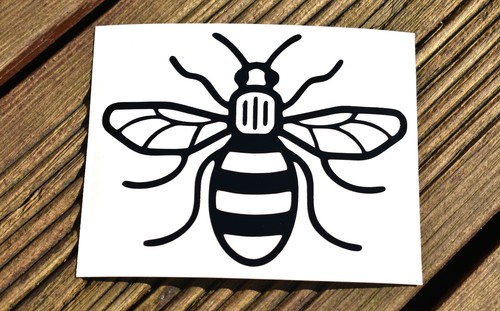 Worker bee vinyl sticker - worker,