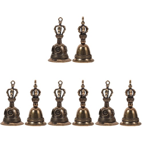 8pcs reusable brown metal bell - reusable,