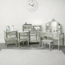Silver Mirrored Chest of