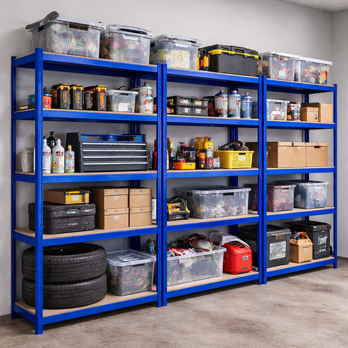 Tier blue storage rack - storage, heavy