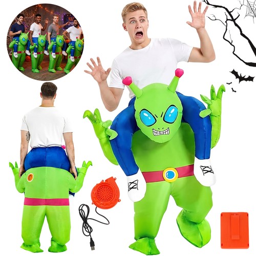 Adult inflatable green - adult, alien