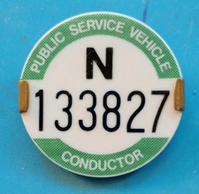 PSV BUS CONDUCTOR BADGE - PCV
